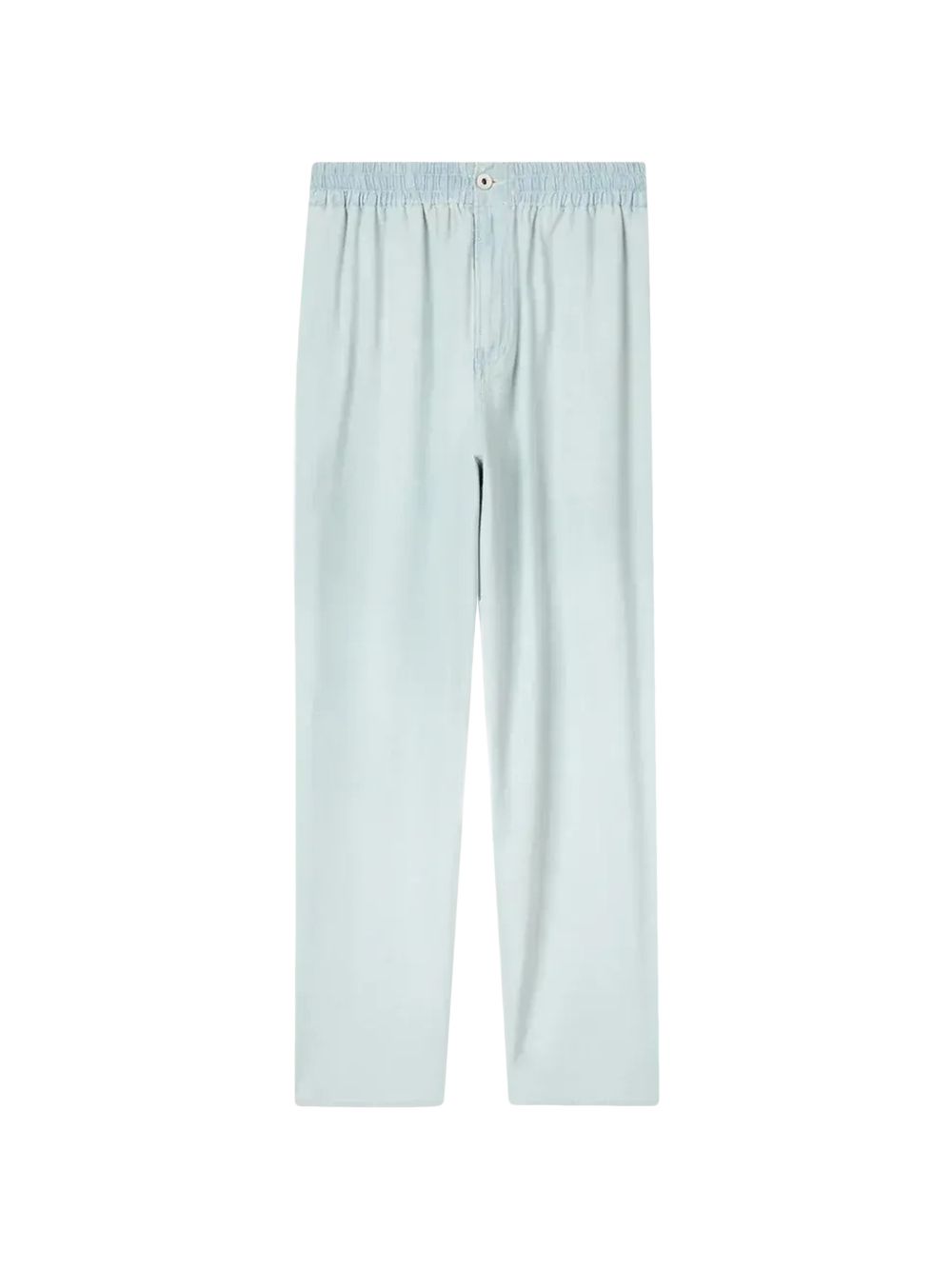 bleached chambray track-pants