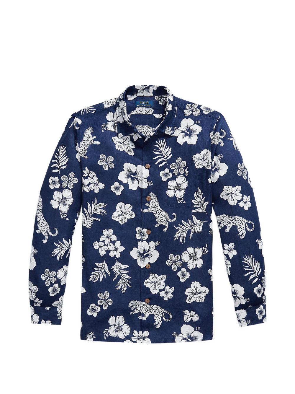 jaguar tropical-print shirt