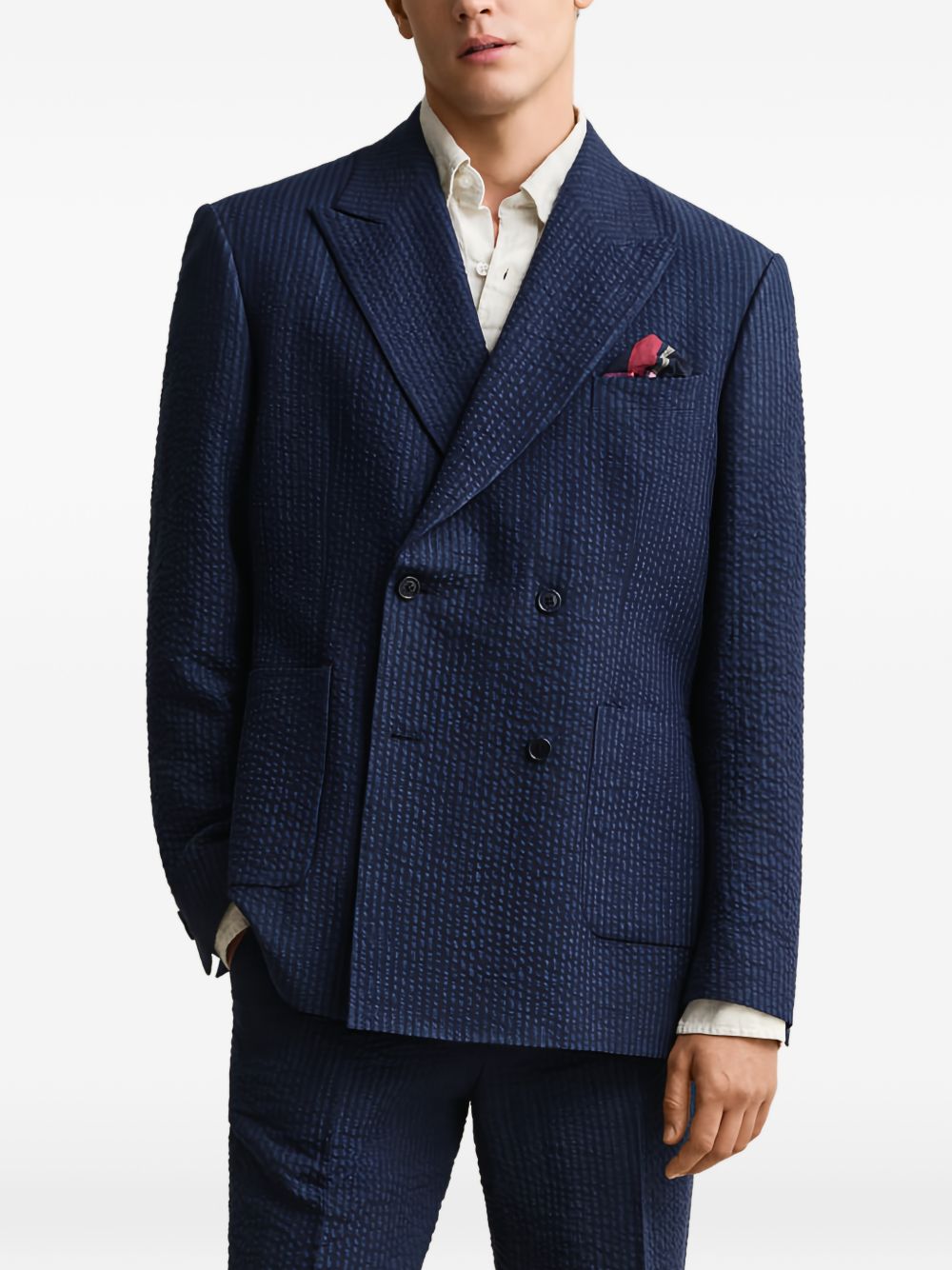 double-breasted blazer