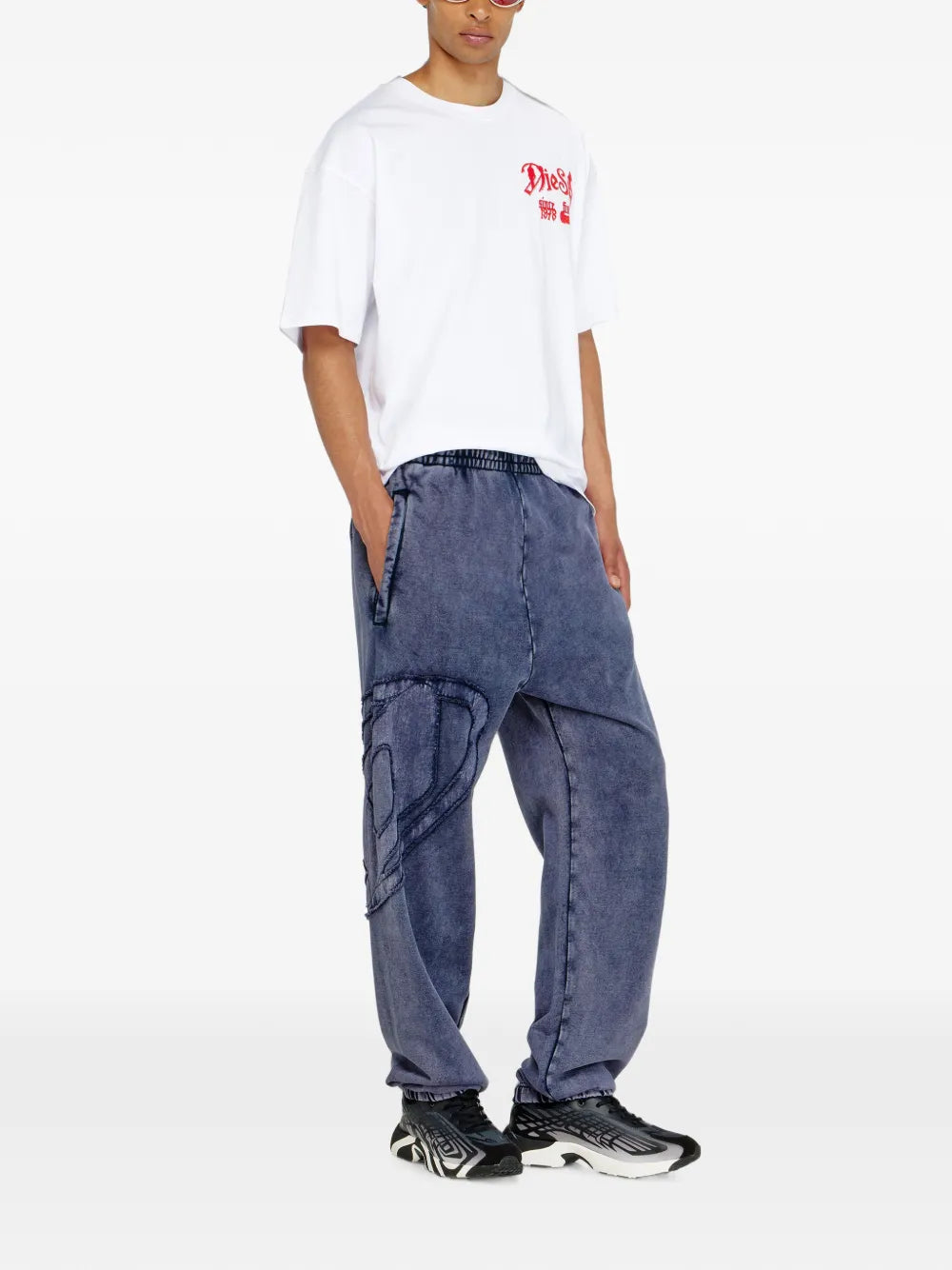 organic cotton Oval D patch trousers