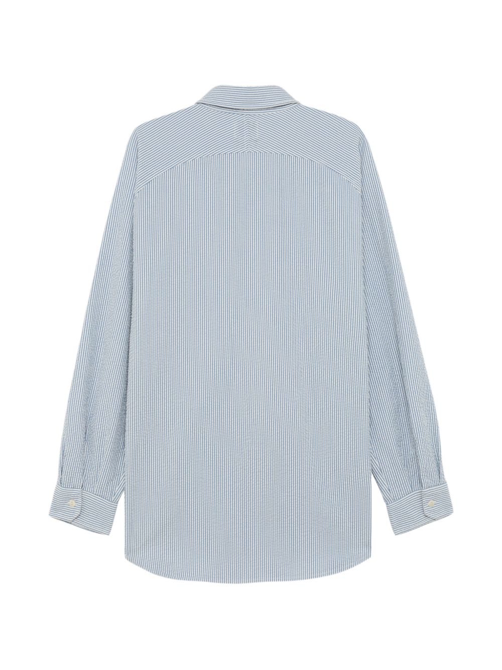 striped seersucker-texture shirt