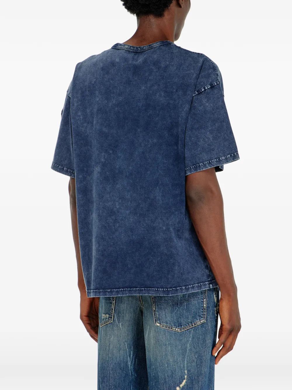 Relaxed cotton T-shirt with Oval-D applique
