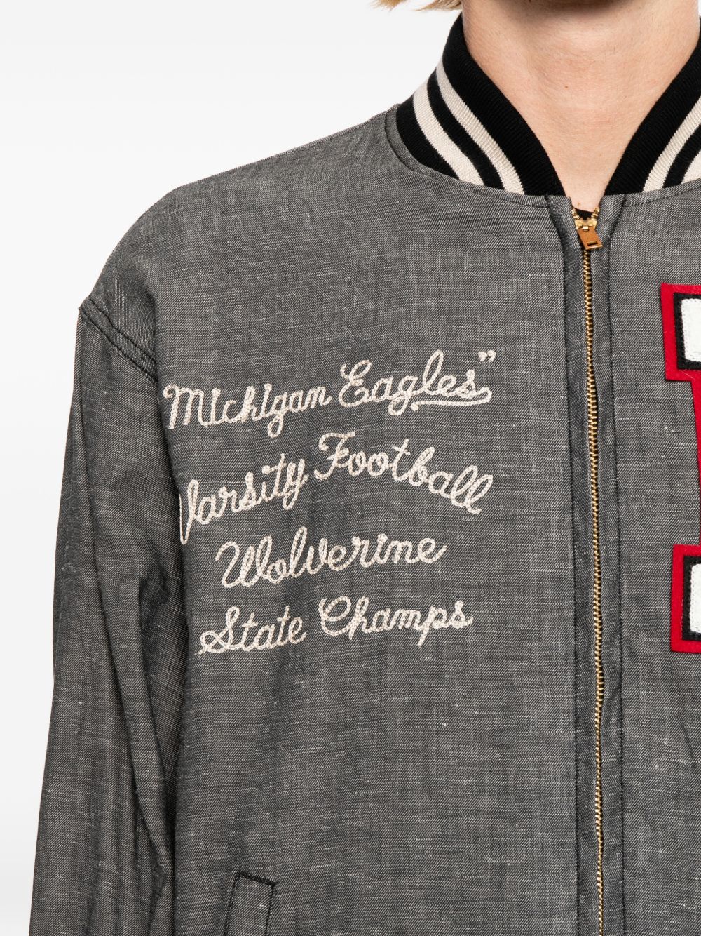 letter-patch bomber jacket