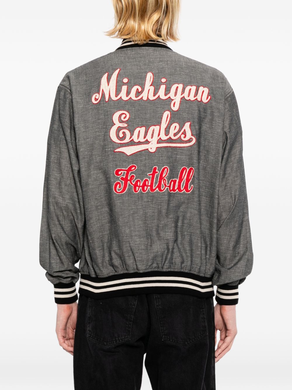 letter-patch bomber jacket