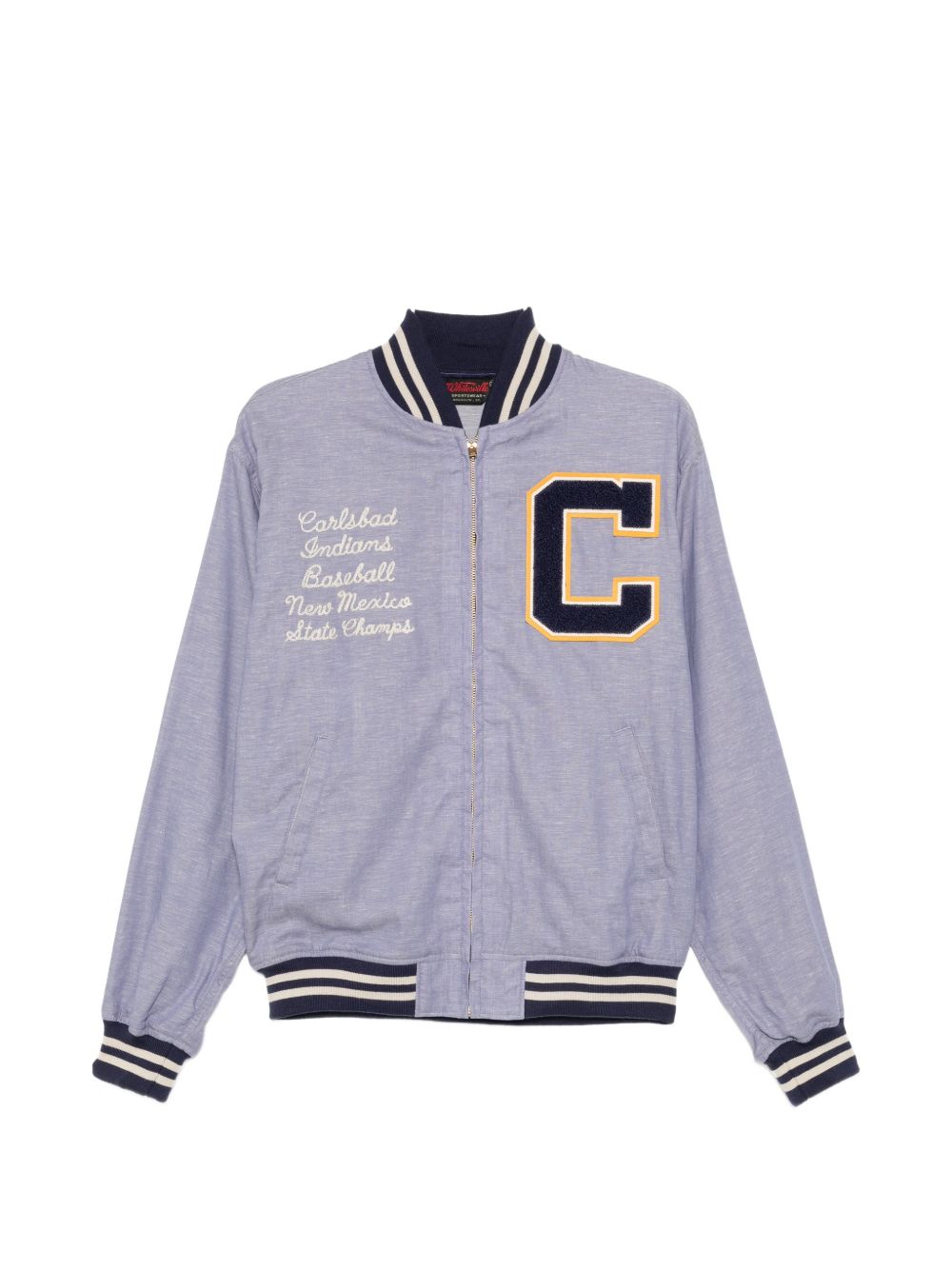 letter-patch bomber jacket
