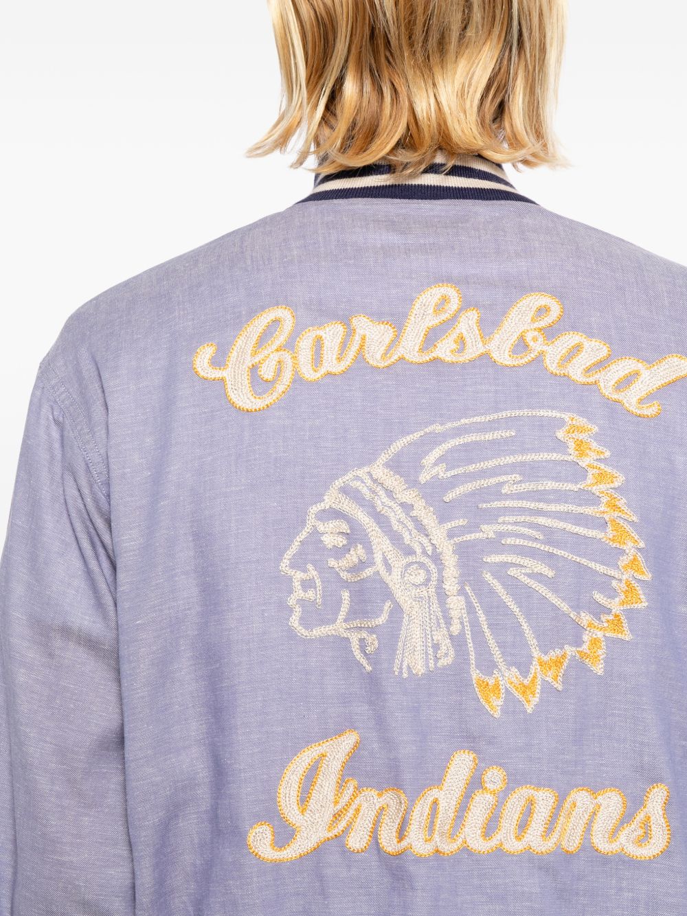 letter-patch bomber jacket