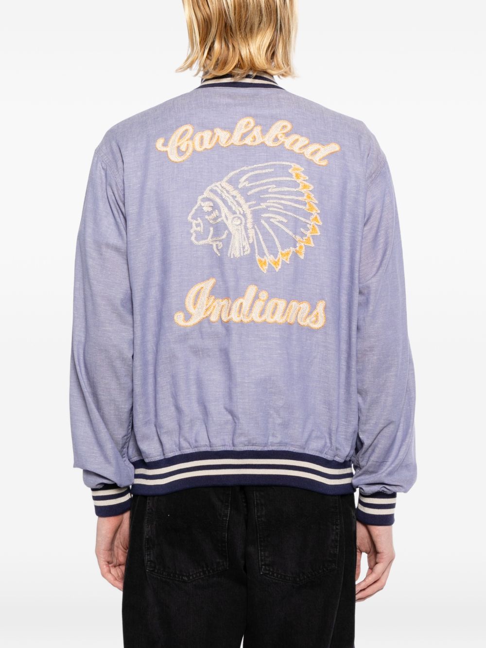 letter-patch bomber jacket