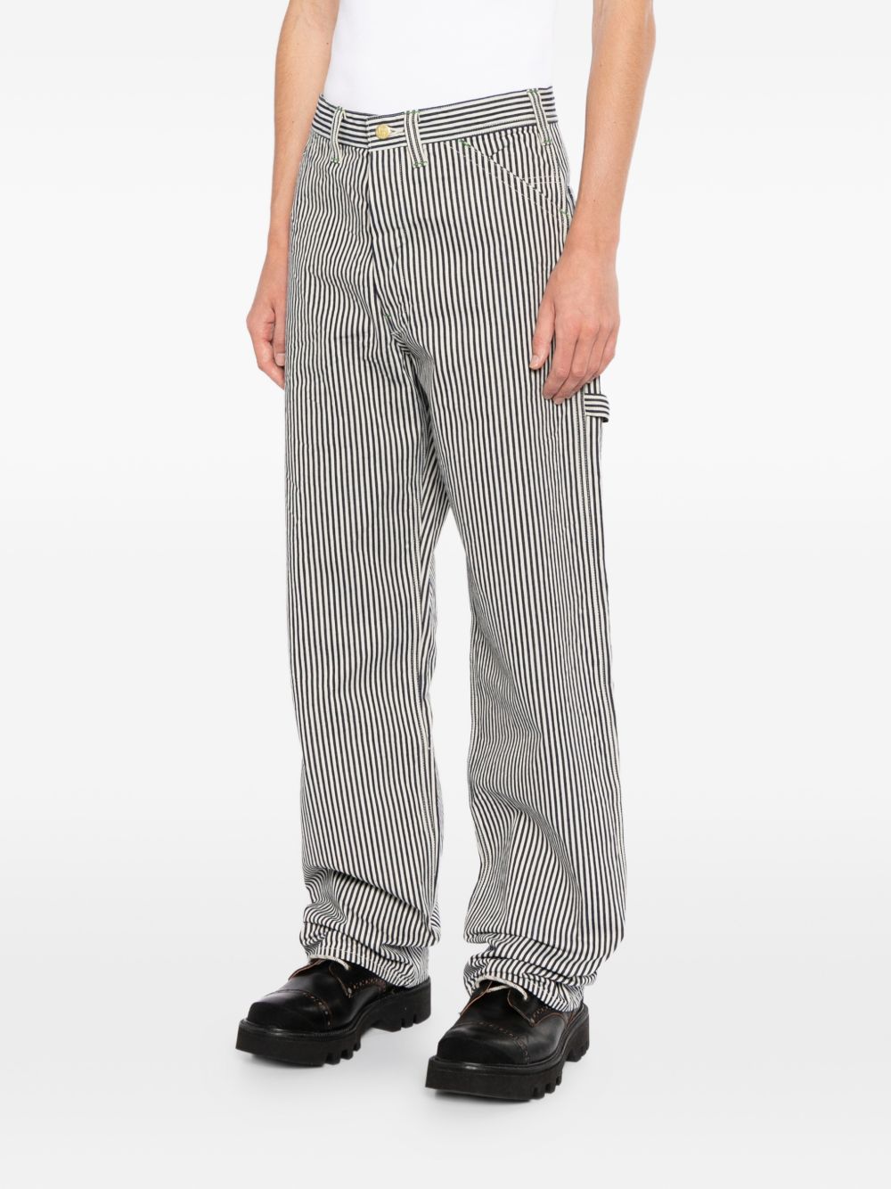 striped jeans