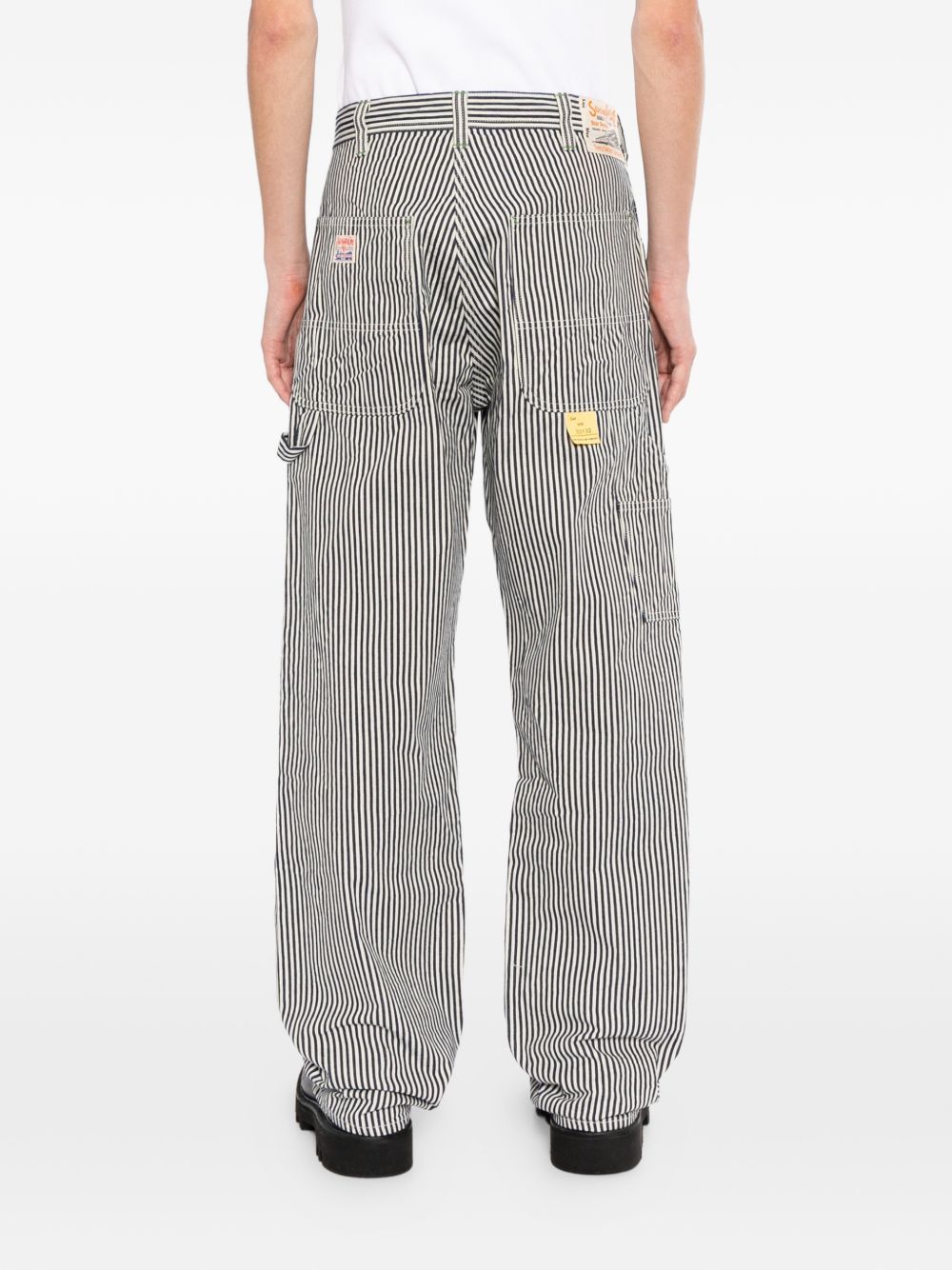 striped jeans