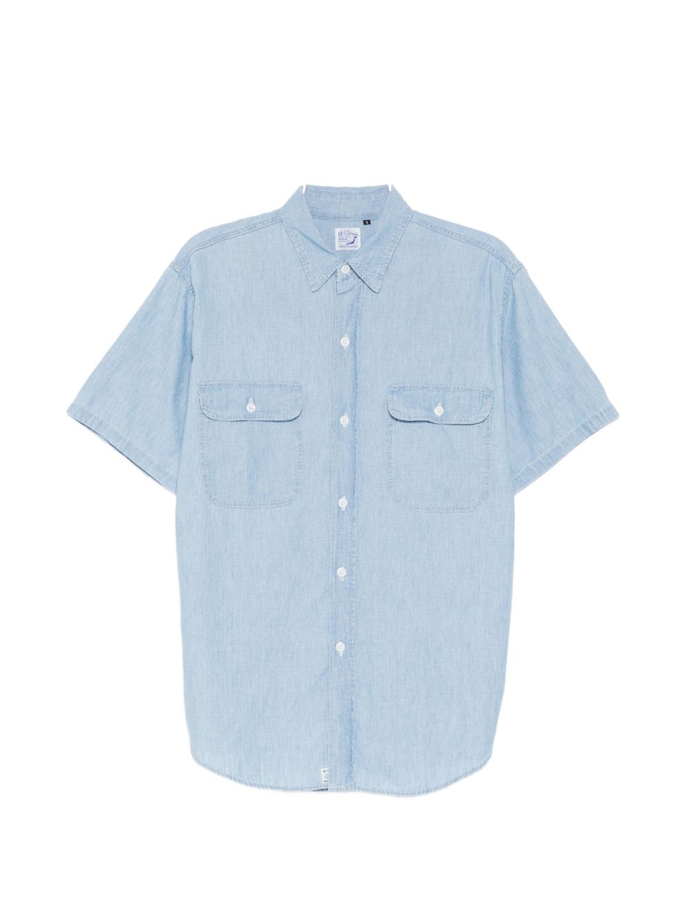 short-sleeve chambray shirt
