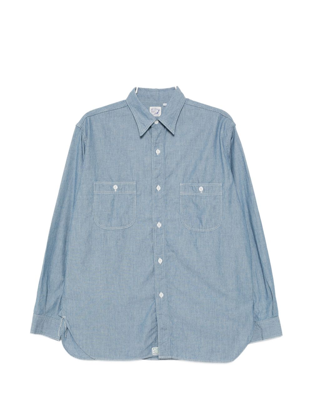 striped chest pockets shirt