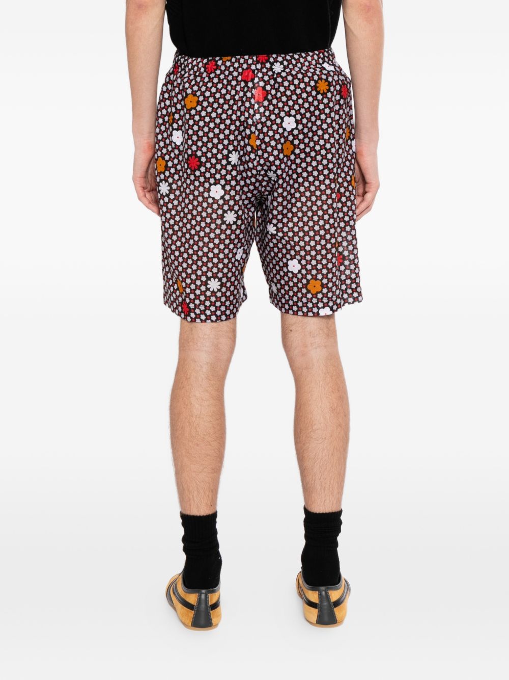 floral-print shorts