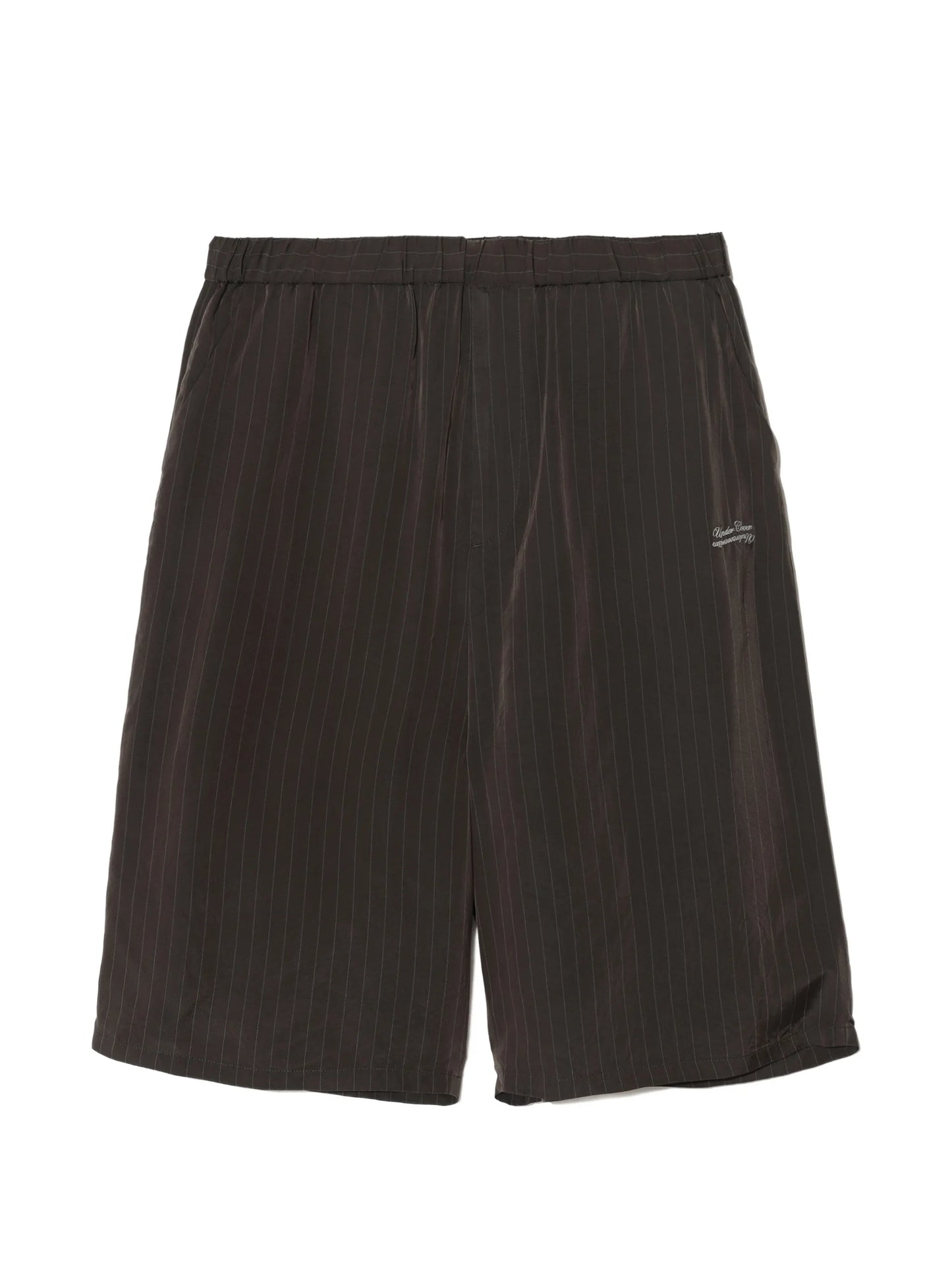 Pinstripe Logo-Embroidered Shorts