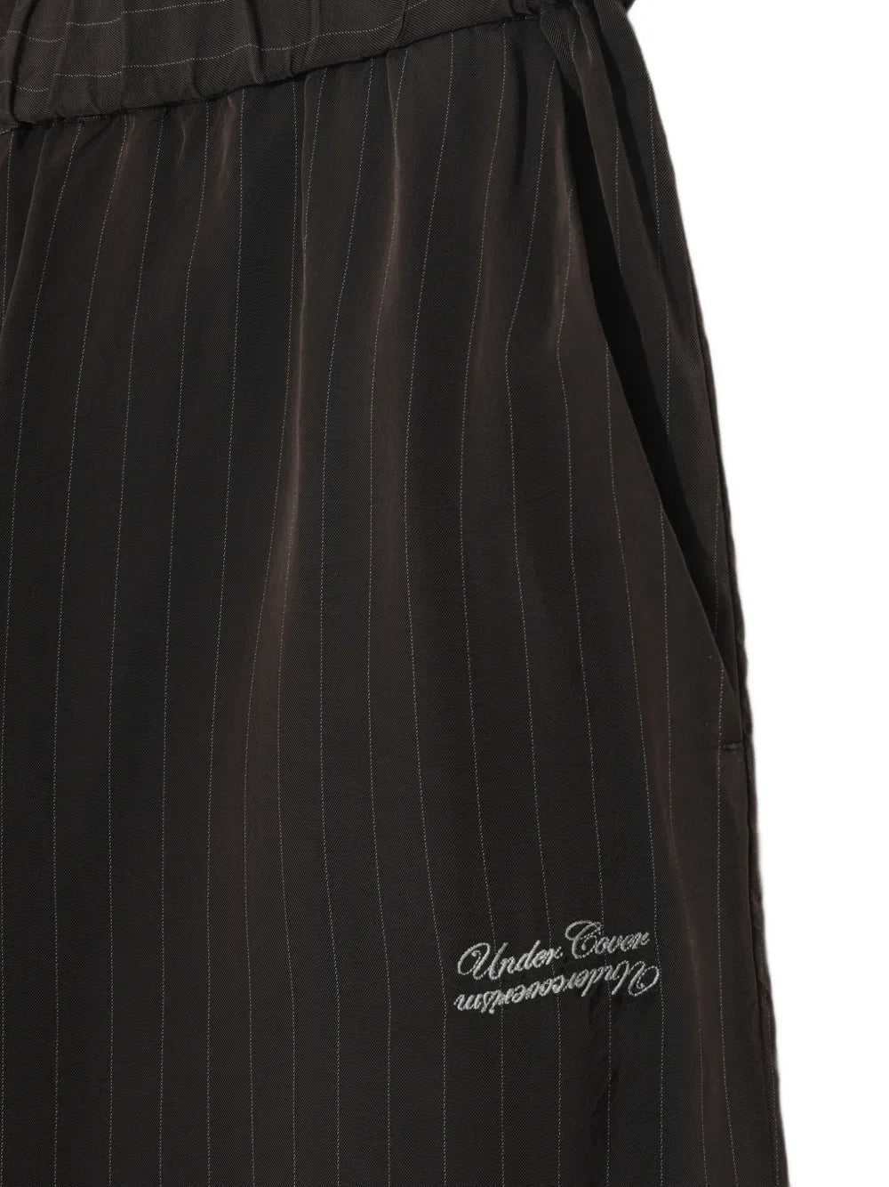 Pinstripe Logo-Embroidered Shorts