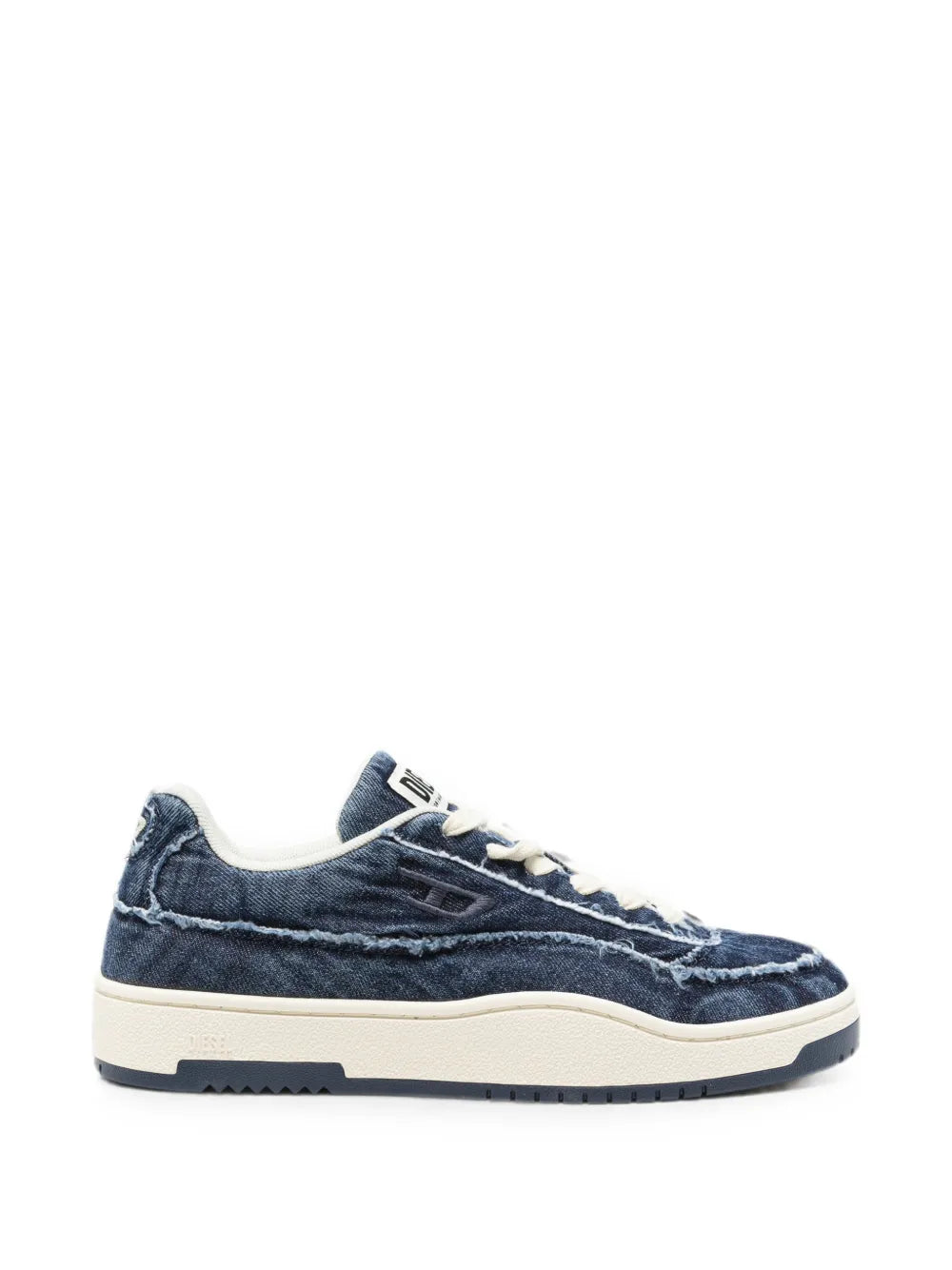 S-Tracker-D Low distressed-denim sneakers
