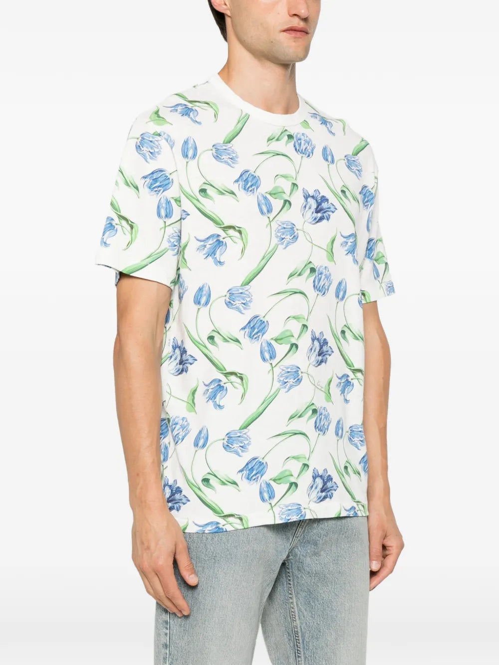 tulip-print T-shirt