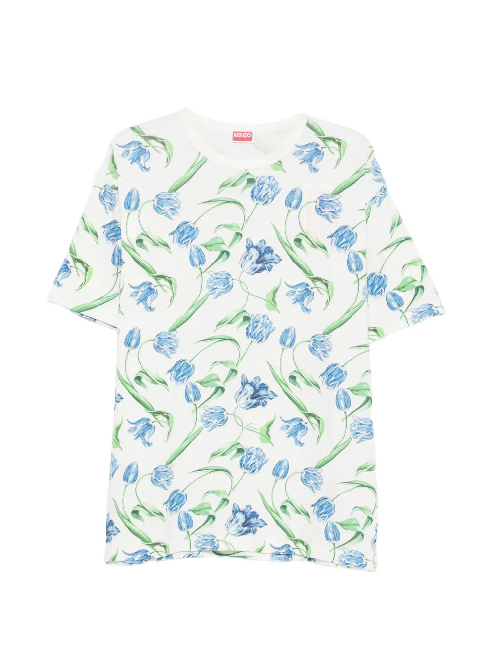 tulip-print T-shirt