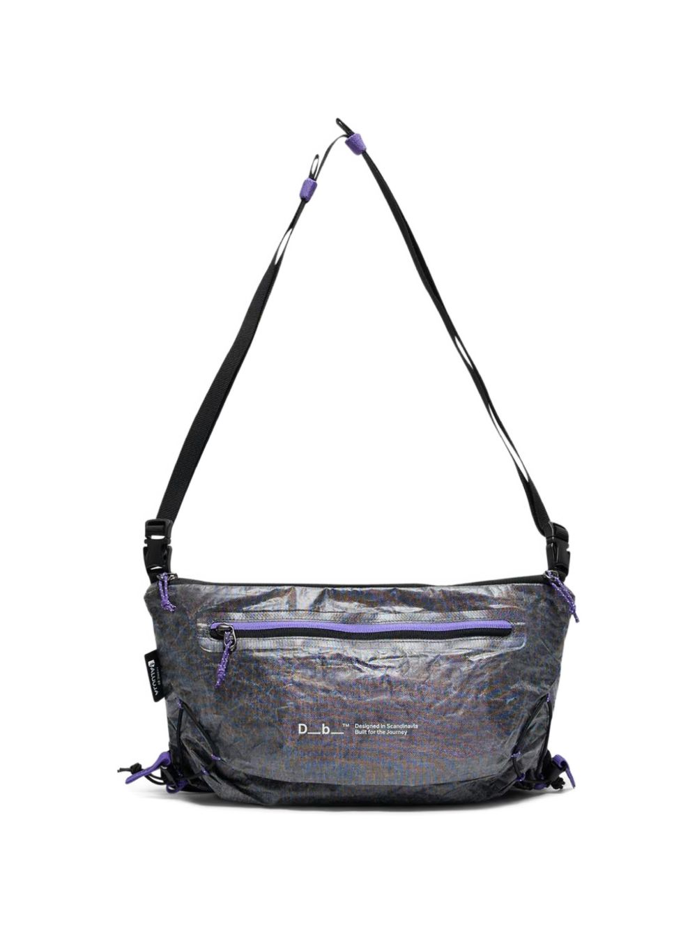 logo-print zip-fastening belt bag