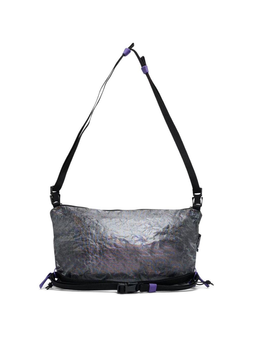 logo-print zip-fastening belt bag