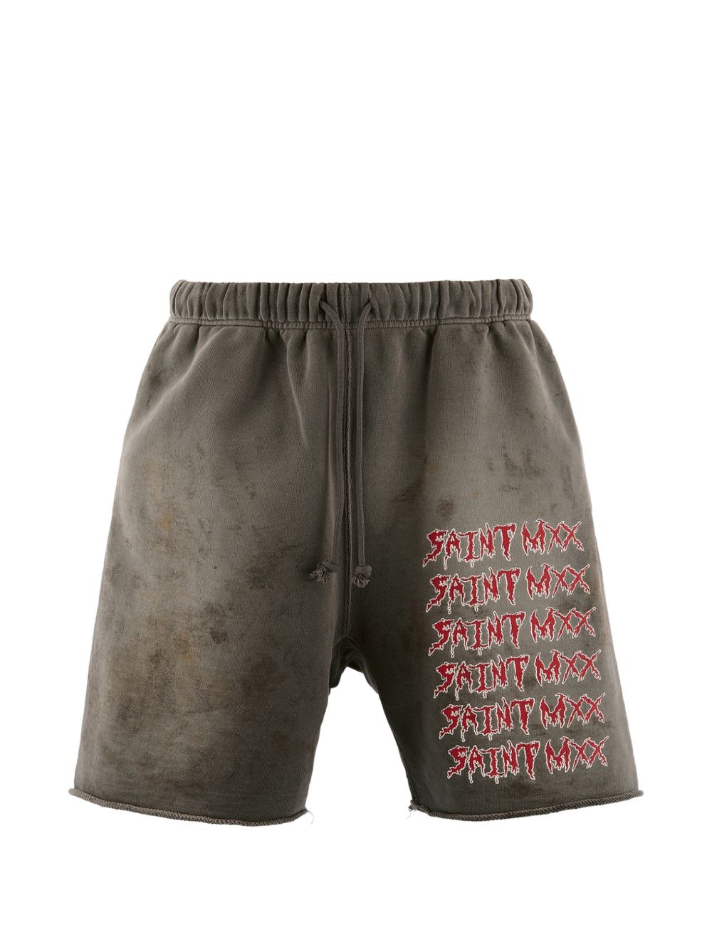 logo-print track shorts