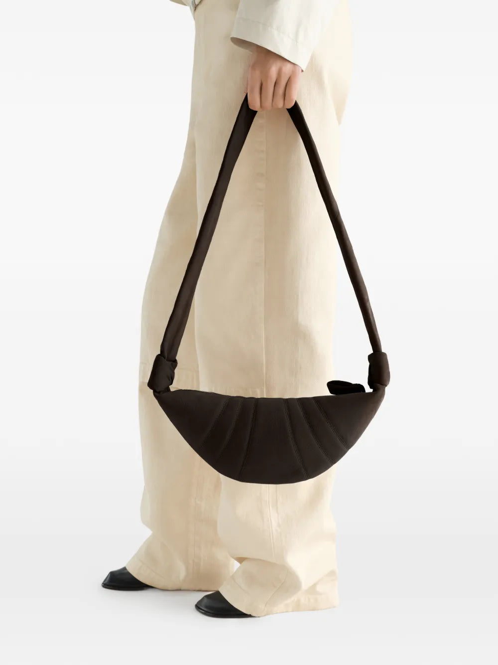 small Croissant bag in alpaca nubuck
