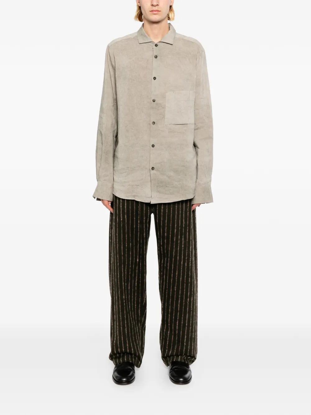 chest-pocket long-sleeve shirt