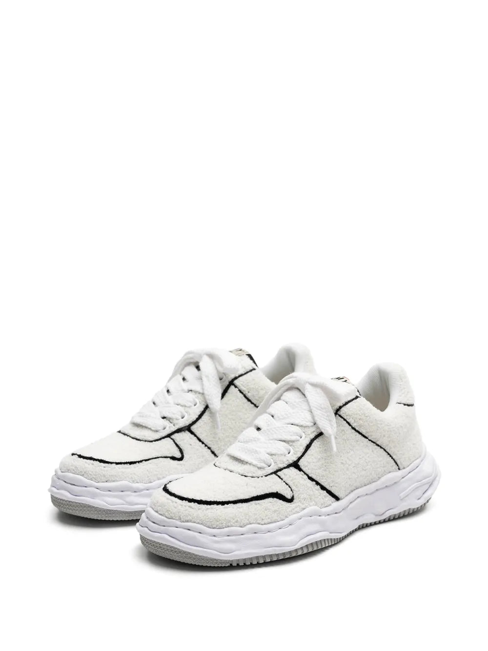 Wayne Bouclé-Knit Chunky-Sole Sneakers