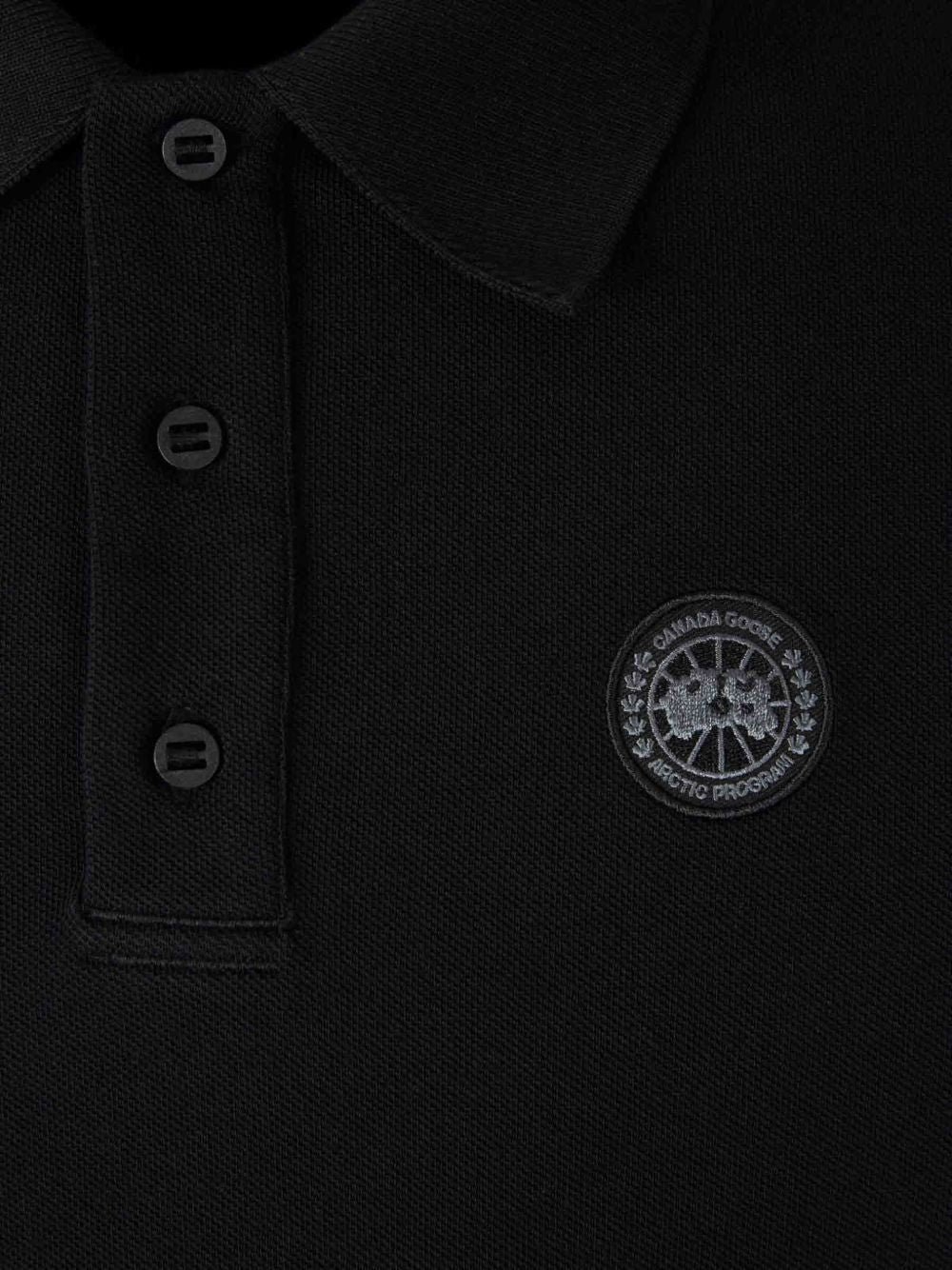 logo-patch polo shirt