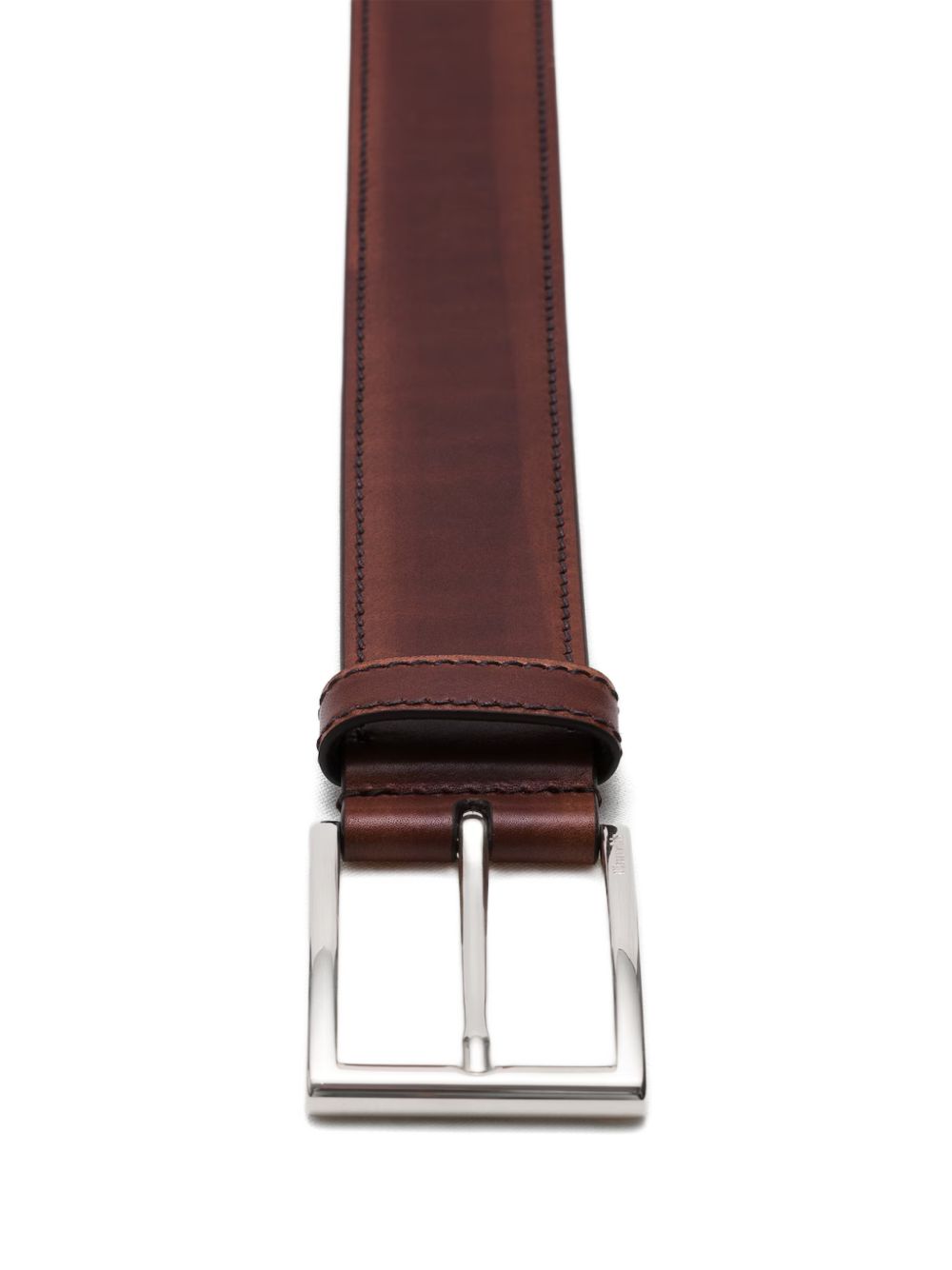 leather buckle-fastening belt