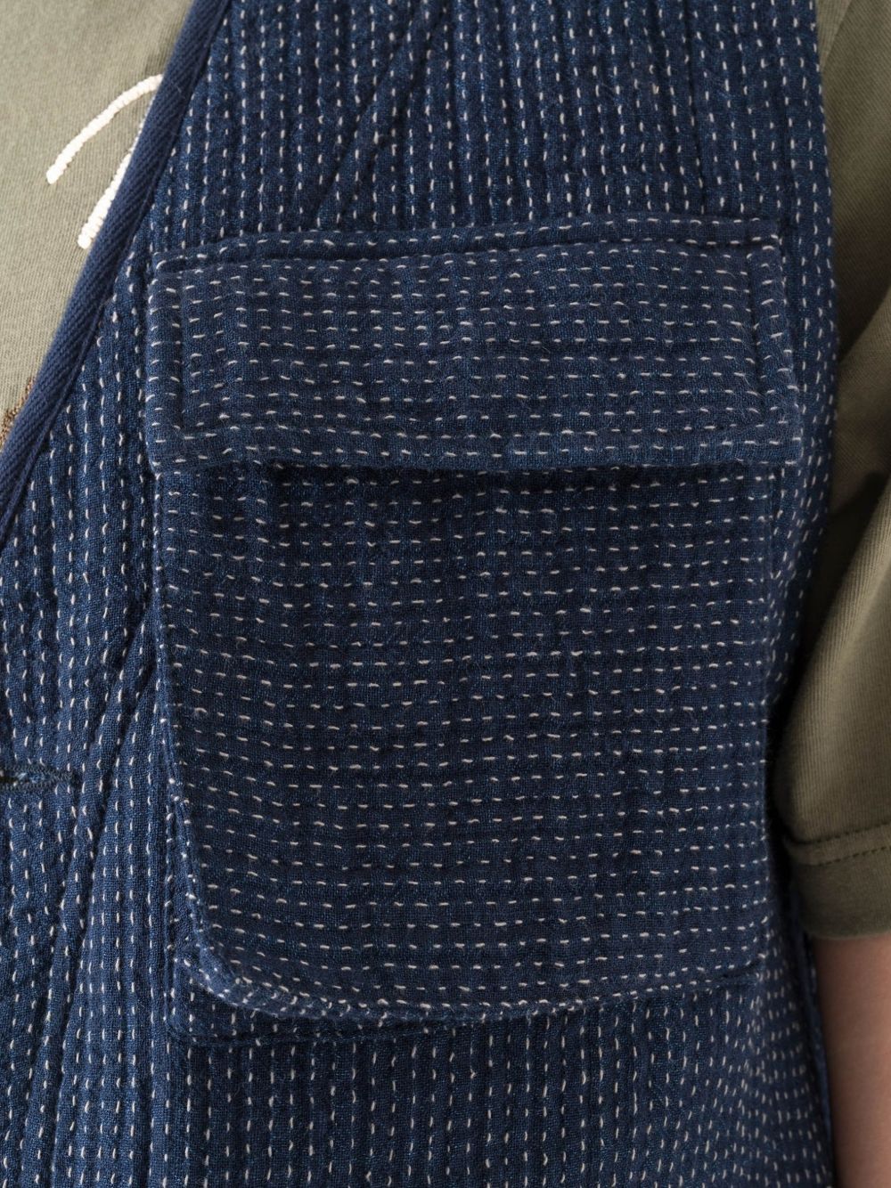 sashiko-stitch utility vest