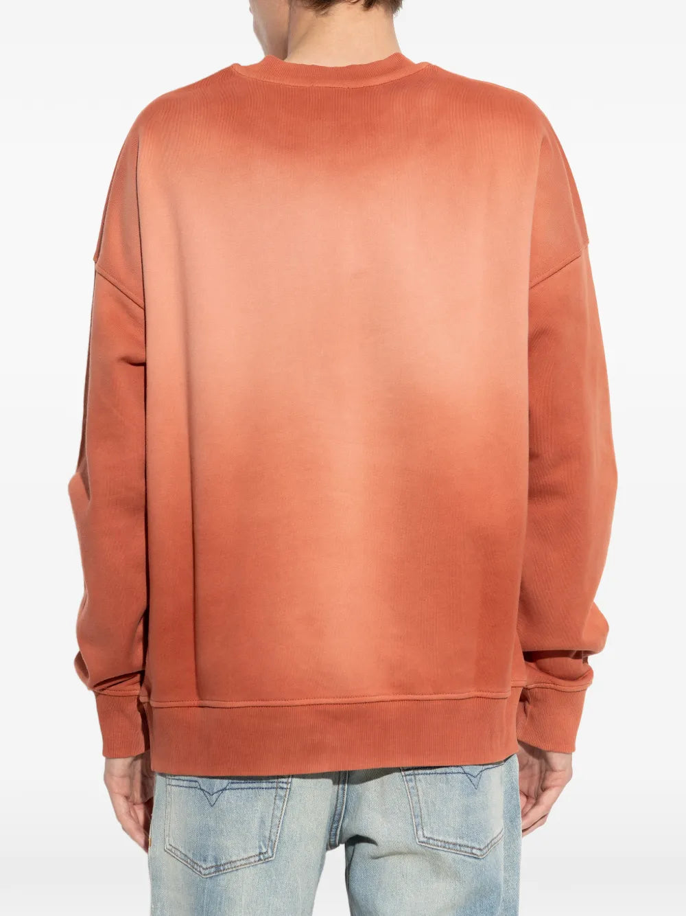 gradient-effect logo-embroidered sweater