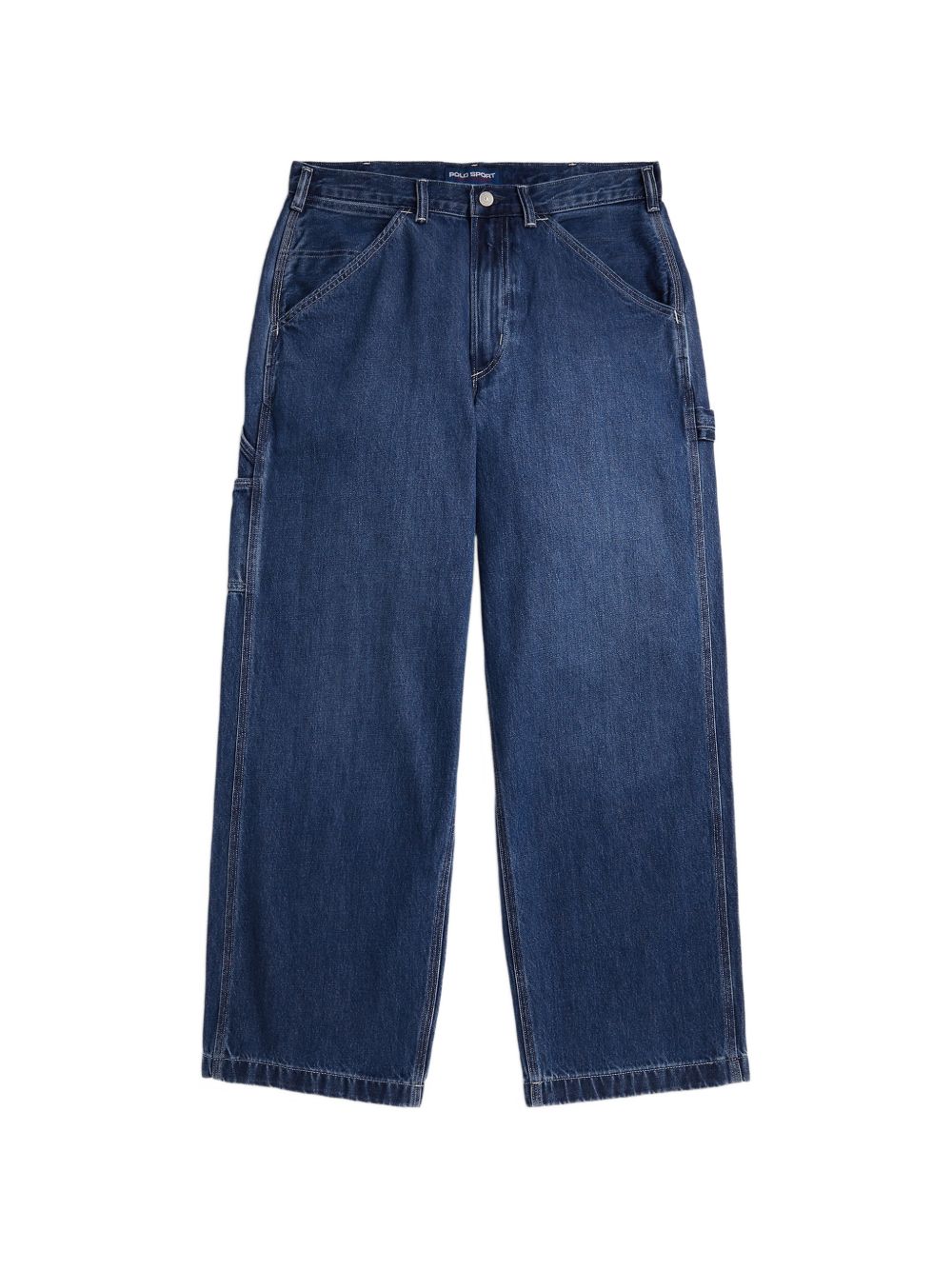 carpenter-style straight-leg jeans