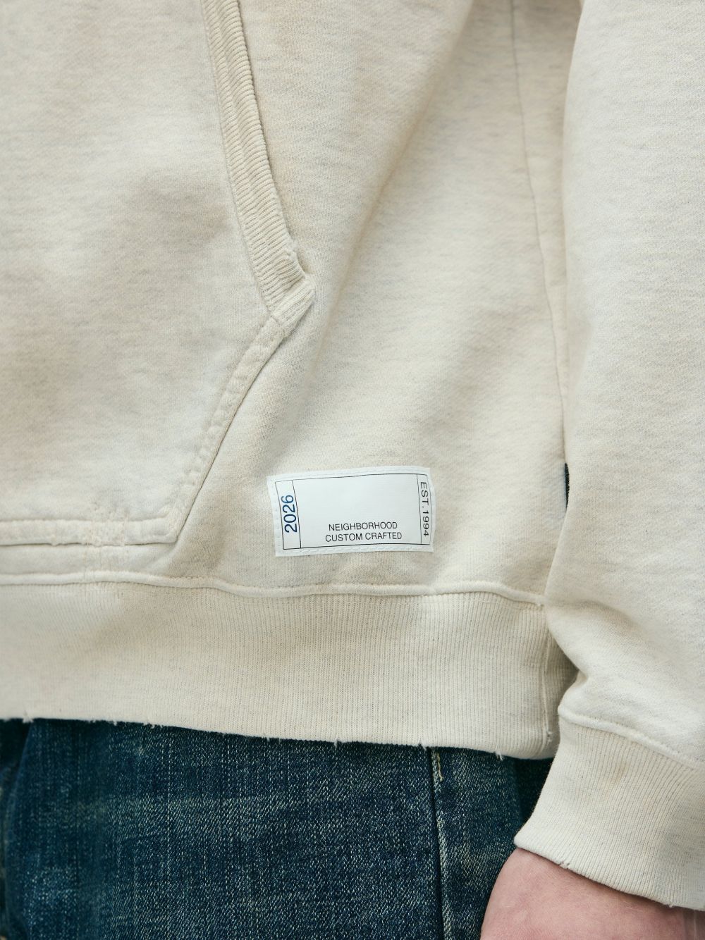distressed graphic-print hoodie