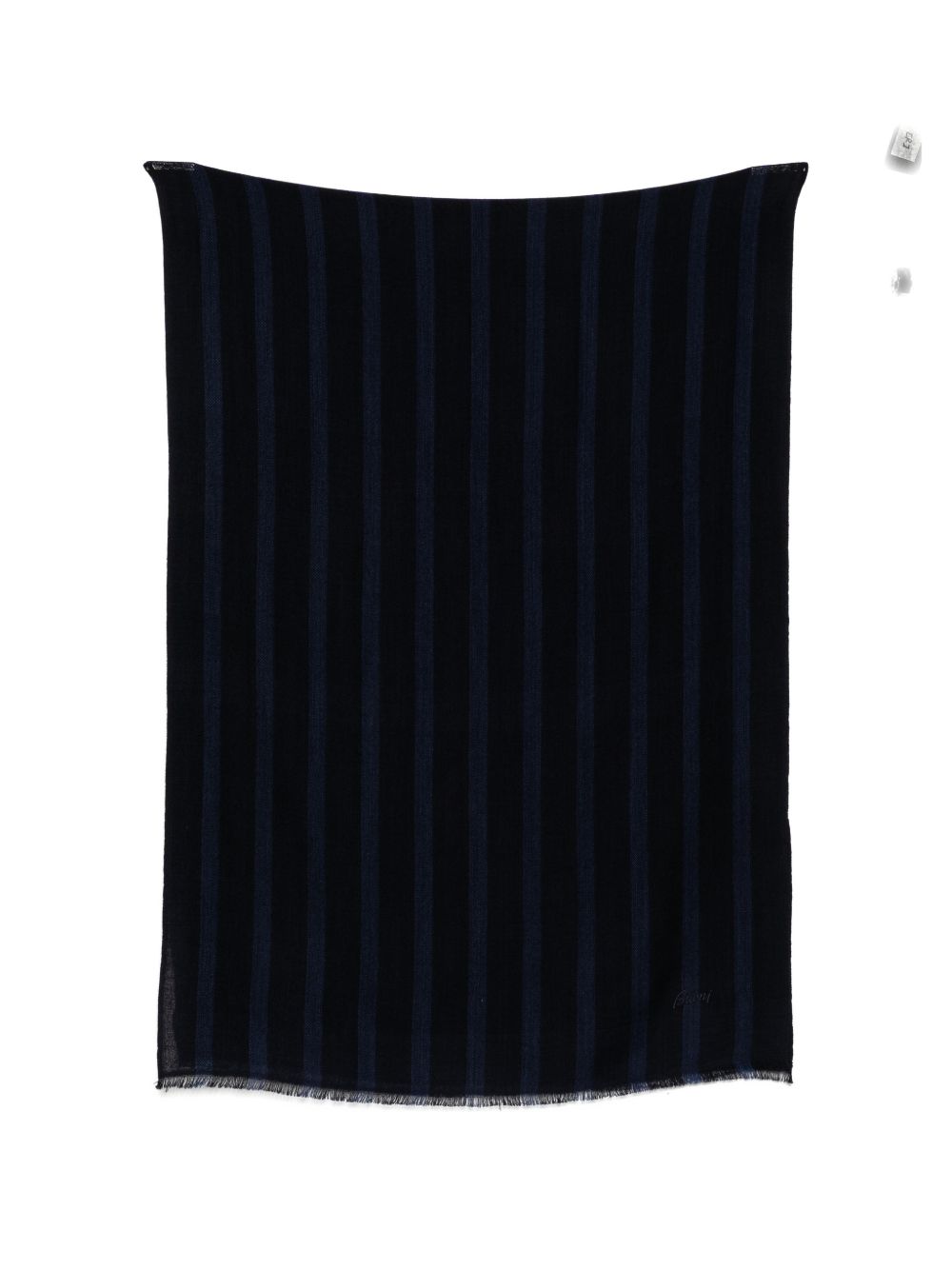 vertical-stripe frayed scarf