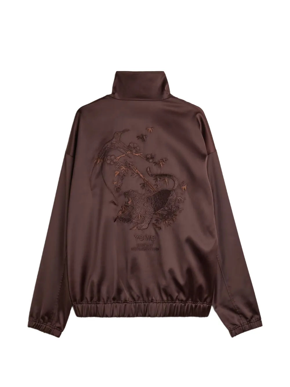 embroidered satin jacket