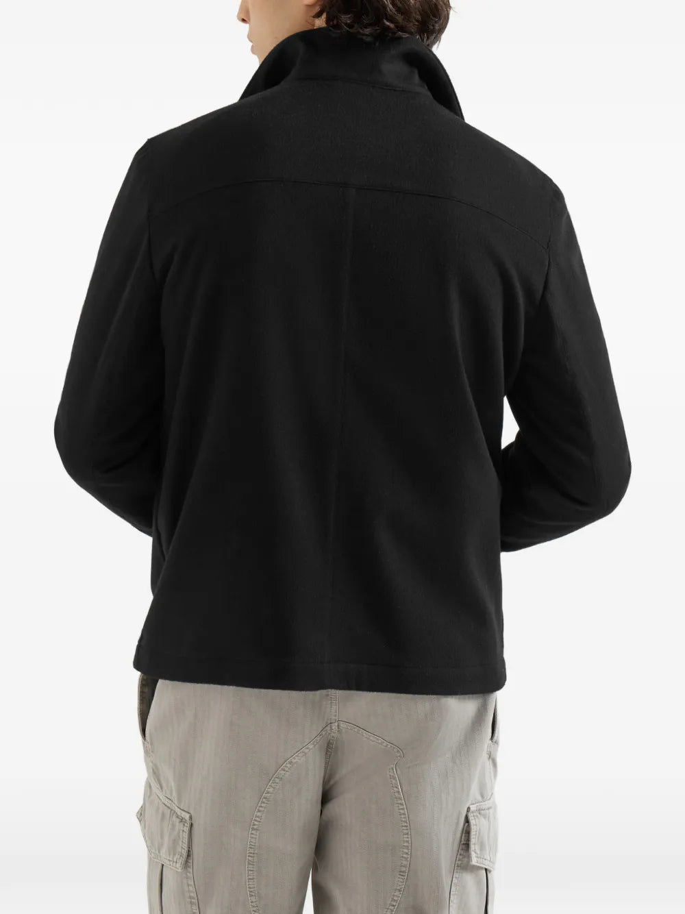 lightweight cashmere flannel outerwear jacket
