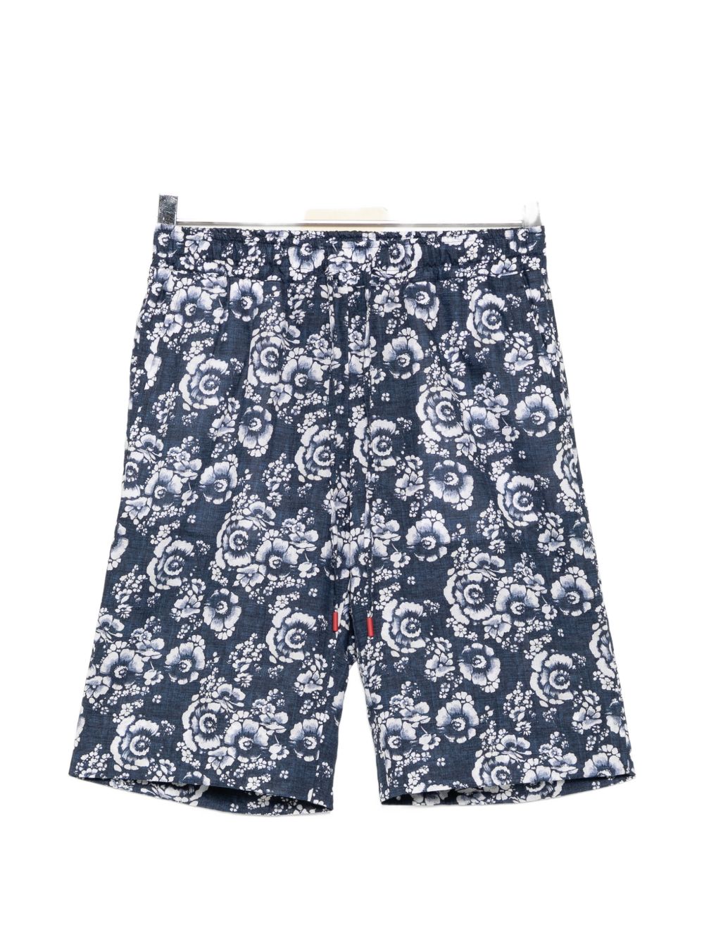 floral-print drawstring shorts