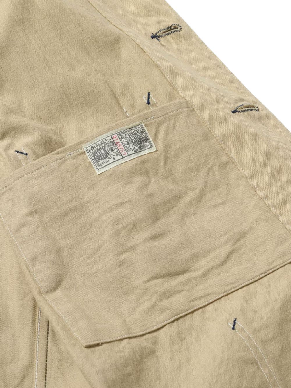 Headlight herringbone-weave cotton overshirt