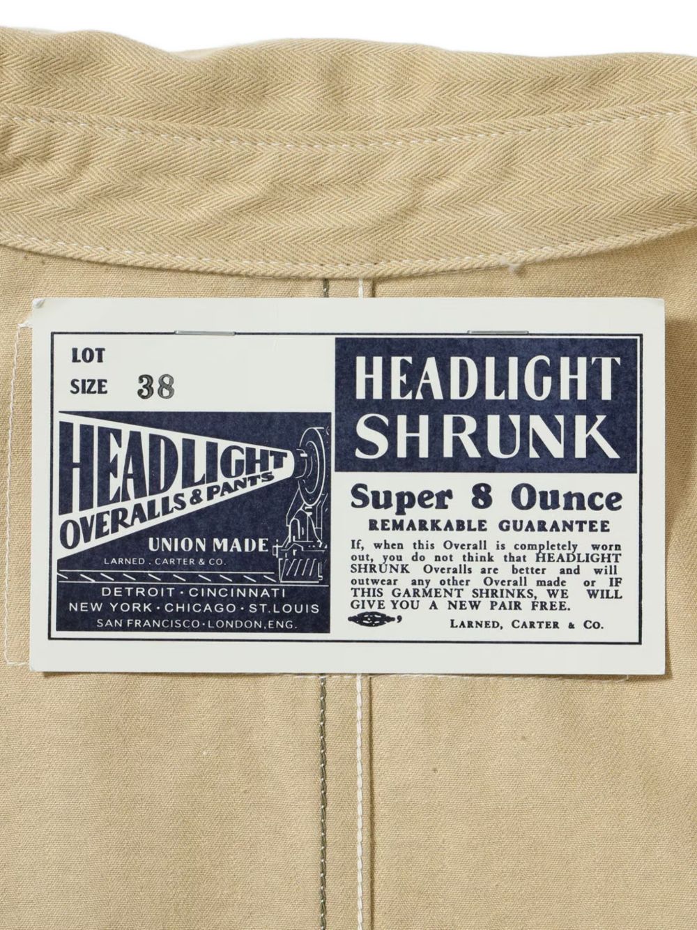 Headlight herringbone-weave cotton overshirt