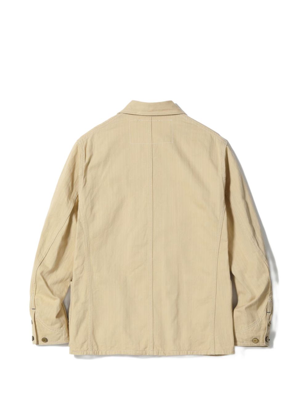 Headlight herringbone-weave cotton overshirt
