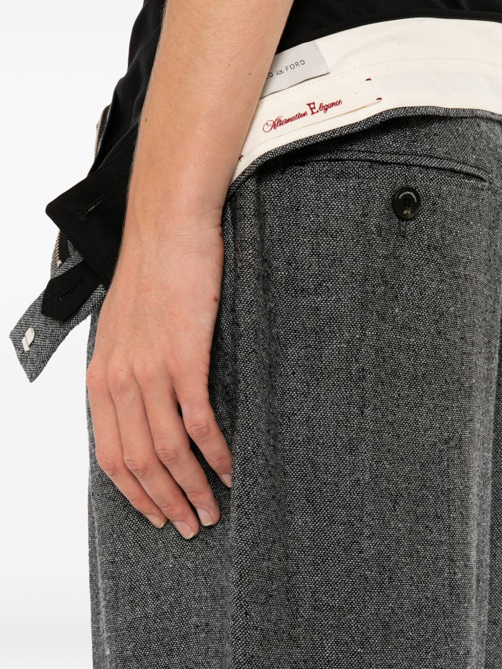 two waists trousers