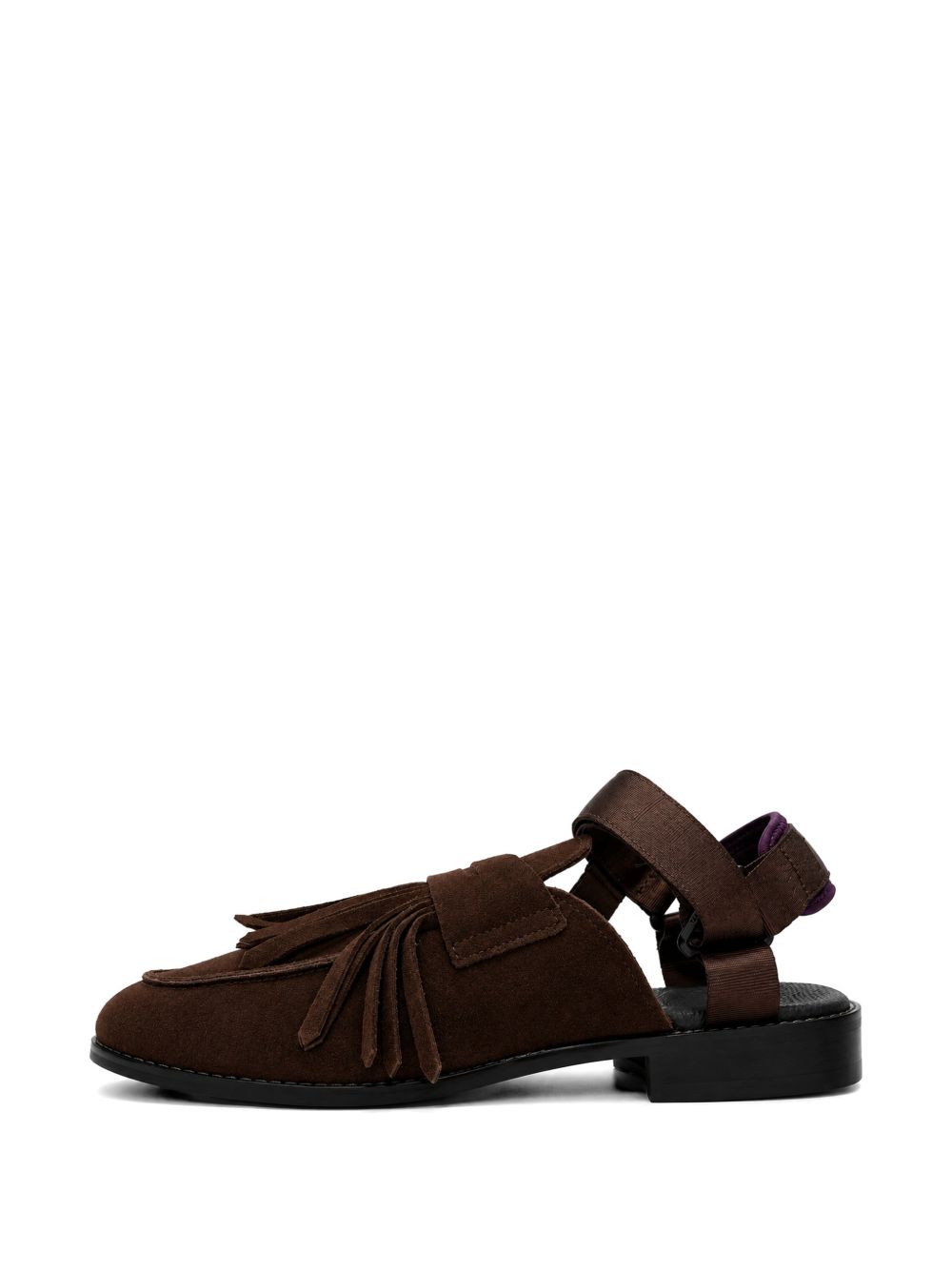 loafer-style leather sandals