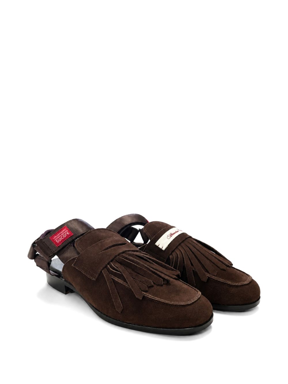 loafer-style leather sandals