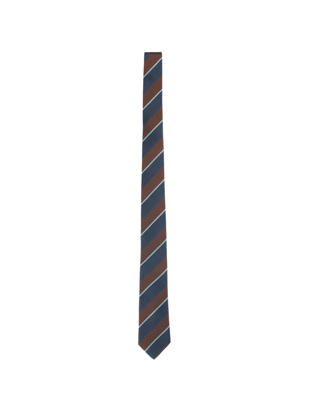 herringbone-pattern striped tie