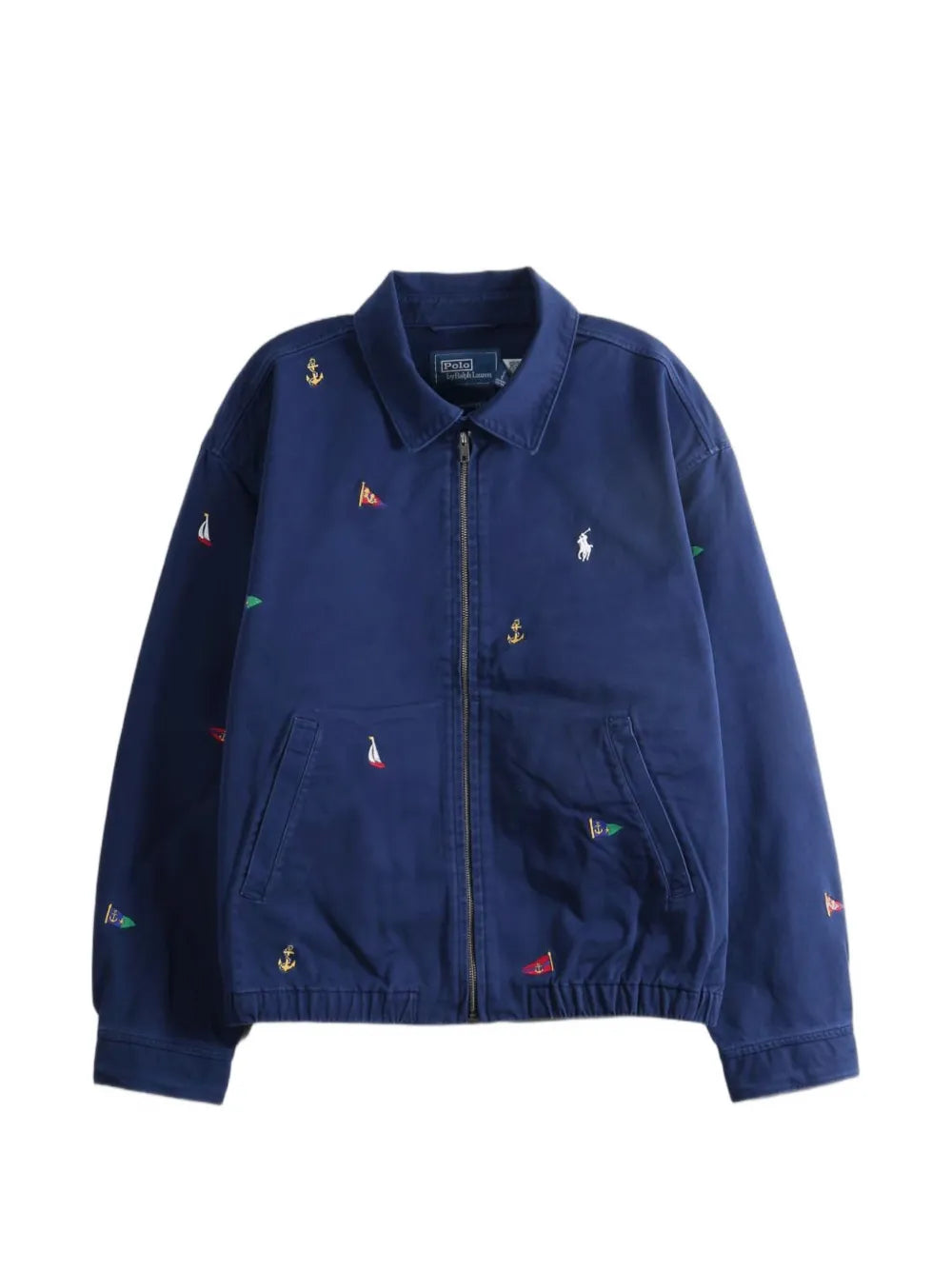 Bayport embroidered-motif zip-up jacket