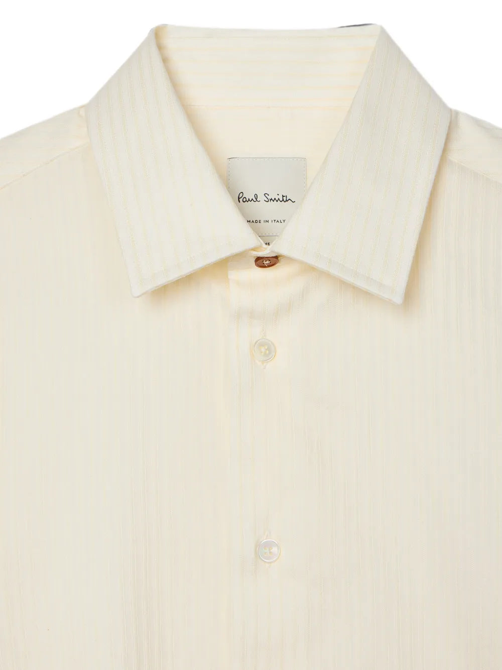 regular-fit beige stripe cotton-silk shirt