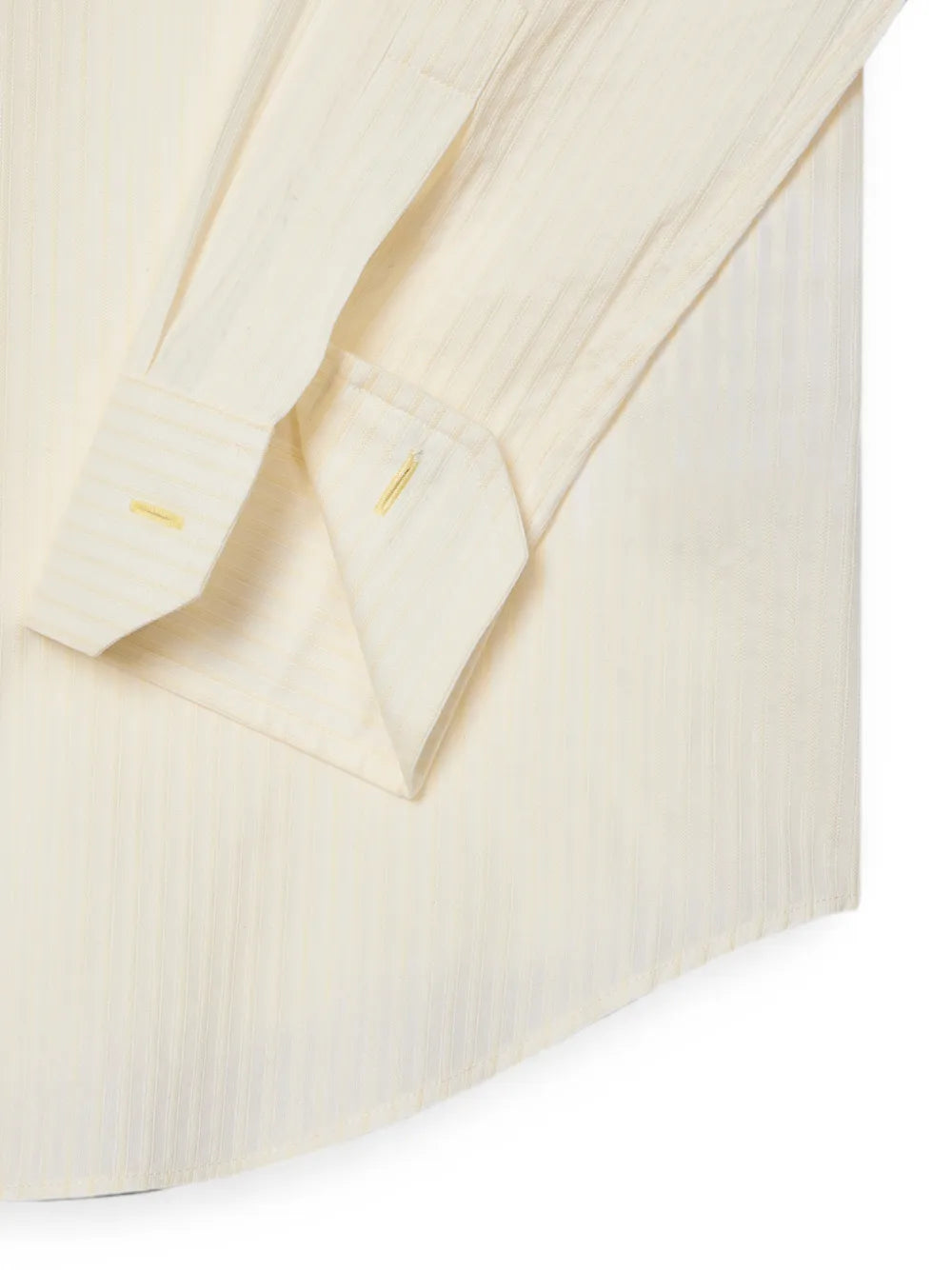 regular-fit beige stripe cotton-silk shirt