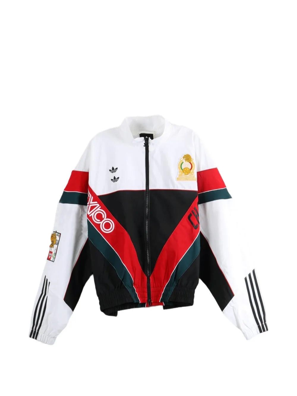 x Willy Chavarria CDM colour-block logo-patch jacket