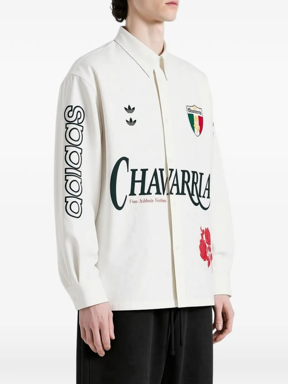 x Willy Chavarria logo-print button-down shirt