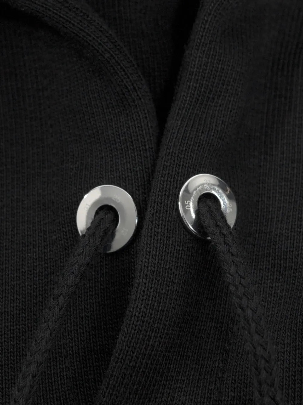 logo-plaque drawstring hoodie